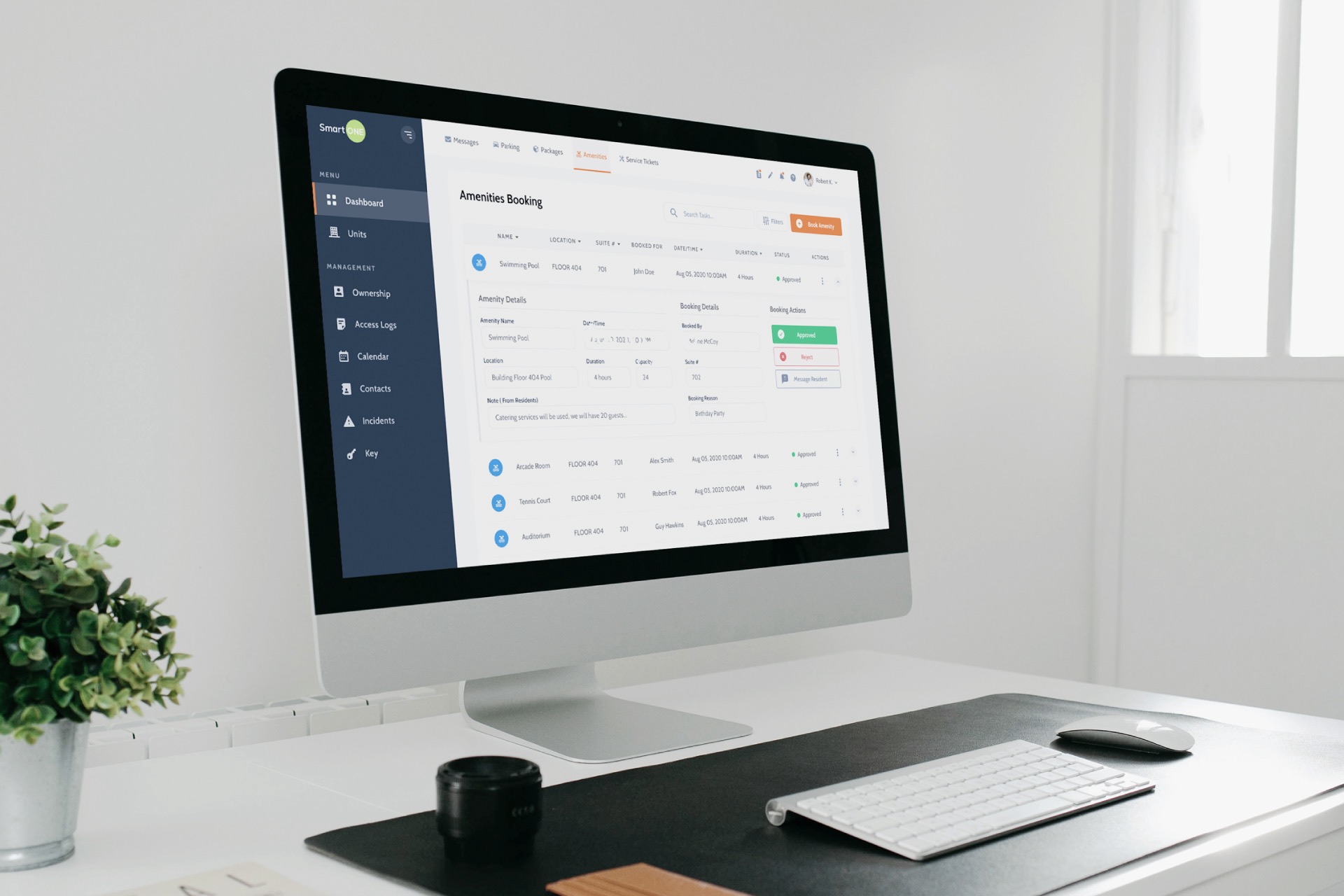 NAVICOMM Solutions wall pad in a suite